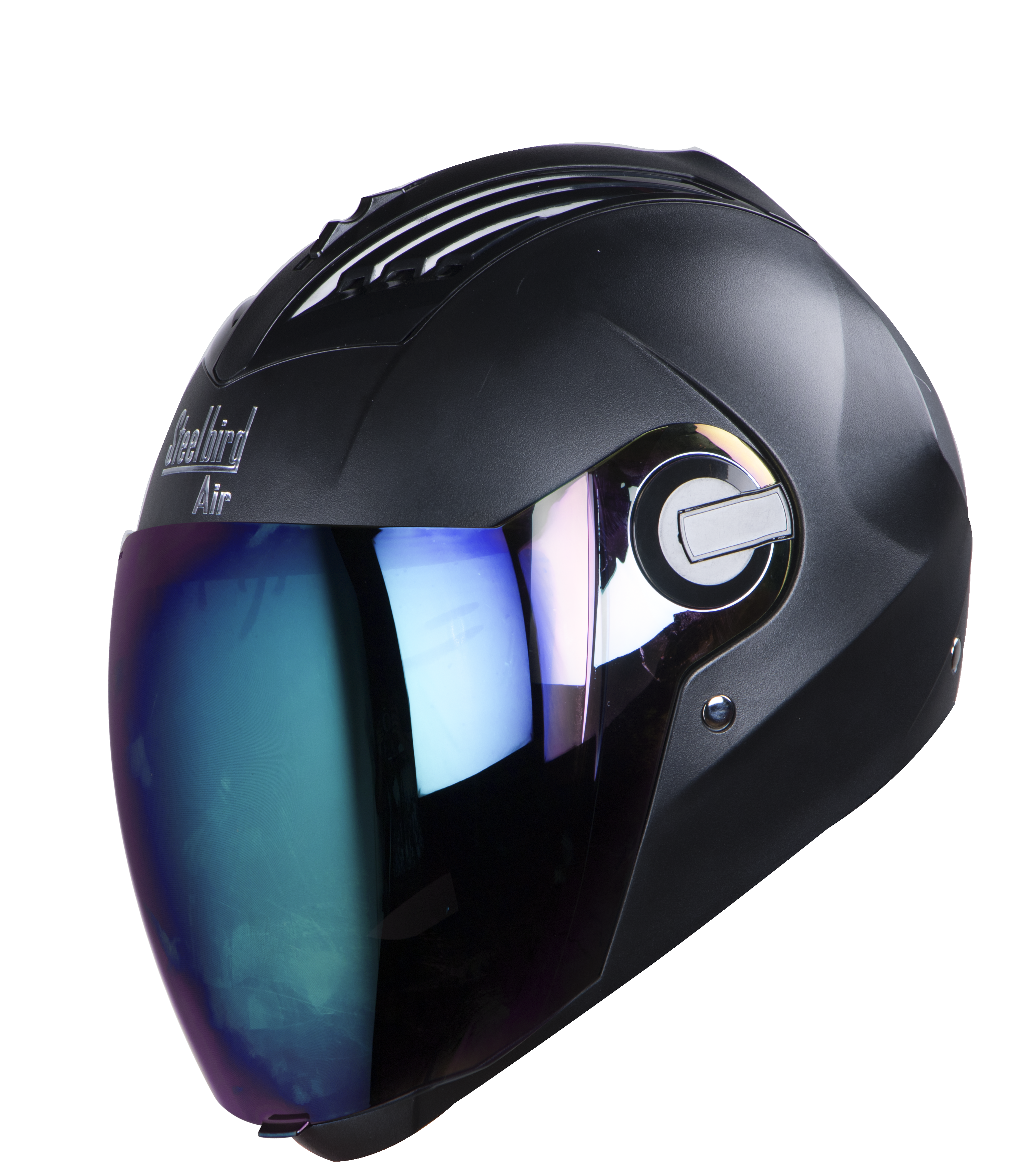 SBA-2 DASHING BLACK (FITTED WITH CLEAR VISOR FREE EXTRA BLUE CHROME VISOR FREE)
